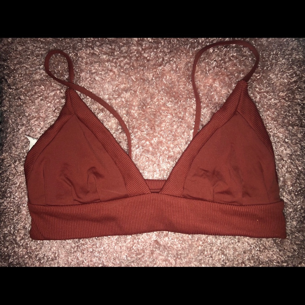 BOYS + ARROW Triangle Burnt Orange Top